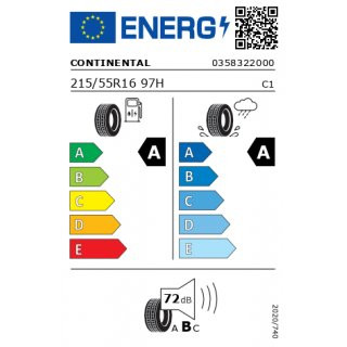 Sommerreifen 215/55 R16 97H Continental EcoContact 6
